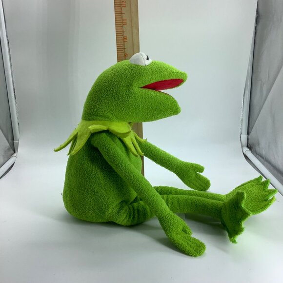 The Disney Store Kermit The Frog Plush Doll 16" Soft Green Toy Collectible - Picture 2 of 8